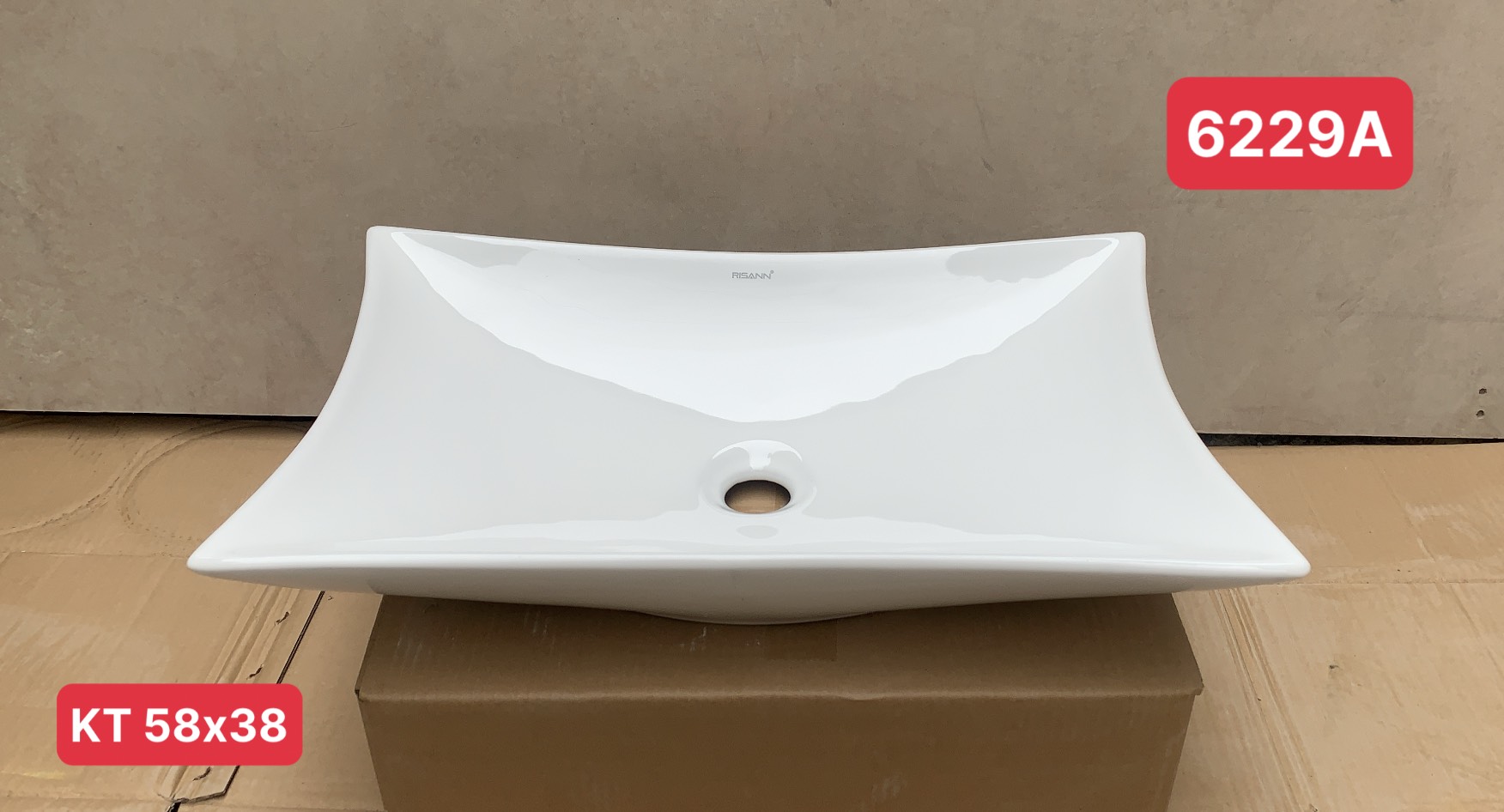 Chậu sứ - Lavabo dương bàn 6229A